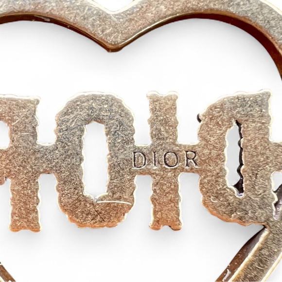 DIOR Gold Heart Pendant for Necklace Jewelry - Picture 5 of 10